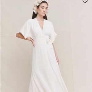 Reformation Winslow Dress  in Ivory